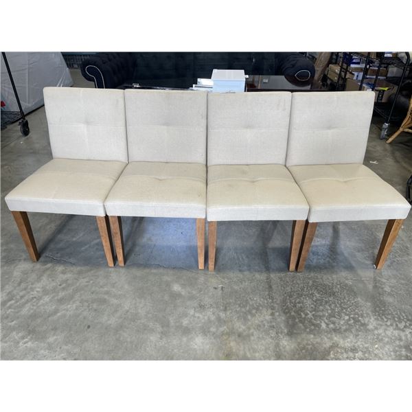 4 MODERN DINING CHAIRS