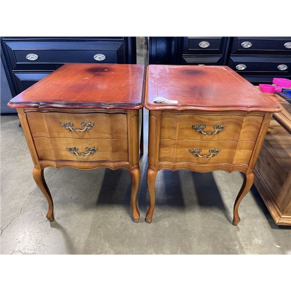 2 FRENCH PROVINCIAL SIDE TABLES