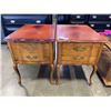 Image 1 : 2 FRENCH PROVINCIAL SIDE TABLES