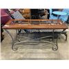 Image 1 : MODERN GLASS TOP HALL TABLE