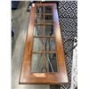 Image 3 : MODERN GLASS TOP HALL TABLE
