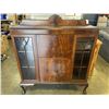 Image 1 : ANTIQUE SERVER WITH GLASS DOORS, DROP DOWN STORAGE AND KEYS