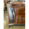 Image 2 : ANTIQUE SERVER WITH GLASS DOORS, DROP DOWN STORAGE AND KEYS