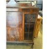 Image 3 : ANTIQUE SERVER WITH GLASS DOORS, DROP DOWN STORAGE AND KEYS