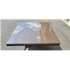 Image 3 : NEW RATANA 48 X 48 DARK BROWN OUTDOOR PATIO TABLE WITH TEMPERED GLASS TOP, RETAIL $599 USD 2 BOX LOT