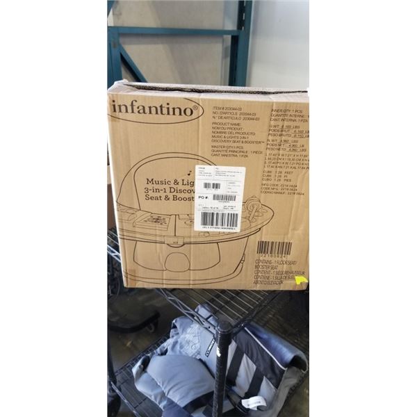 INFANTINO MUSIC AND LIGHTS 3 IN 1 DISCOVERY SEAT AND BOOSTER