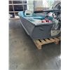 Image 10 : SEARS ALUMINUM 12FT FISHING BOAT WITH HONDA 8HP FOUR STROKIE GAS MOTOR, RUNNING, INCLUDED OARS, 2 SE