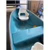 Image 3 : SEARS ALUMINUM 12FT FISHING BOAT WITH HONDA 8HP FOUR STROKIE GAS MOTOR, RUNNING, INCLUDED OARS, 2 SE