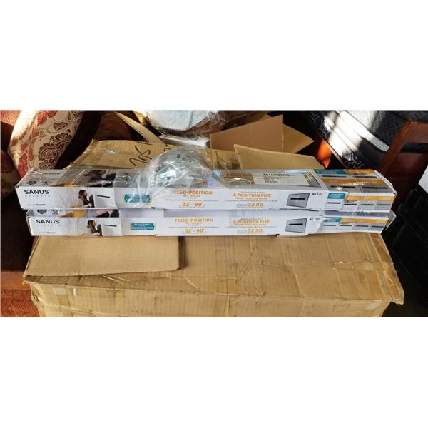2 SANUS 32 -90  FIXED TV WALL MOUNT, RETAIL $198