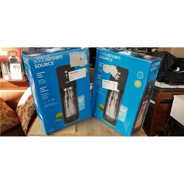2 SODASTREAM SOURCE MACHINES