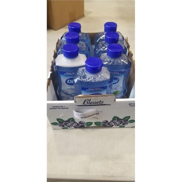 7 NEW DIAL FOAMING ANTIBACTERIAL HAND WASH REFILLS, SPRING WATER SCENT, 897ML EACH