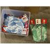 Image 2 : APPROXIMATELY 250 LARGE BOWS LIGHT BLUE, GOLD AND GREEN
