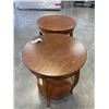 Image 2 : 2 BROWN 2 TIER SIDE TABLES