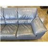 Image 2 : BLUE LEATHER COUCH