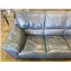 Image 3 : BLUE LEATHER COUCH