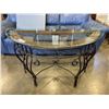 Image 1 : MODERN RATTAN GLASSTOP SOFA TABLE