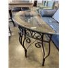 Image 3 : MODERN RATTAN GLASSTOP SOFA TABLE