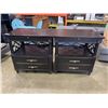Image 1 : PAIR OF ASPEN HOME OPEN NIGHT STANDS WITH POWER AND PULL OUT TRAY