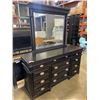 Image 1 : ASPEN HOME 12 DRAWER MODERN DRESSER WITH JEWELLERY DRAWER, AND MIRROR