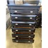 Image 2 : ASPENHOME MODERN BLACK HIGHBOY DRESSER WITH SIDE HIDDEN JEWELLERY BOX