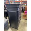 Image 4 : ASPENHOME MODERN BLACK HIGHBOY DRESSER WITH SIDE HIDDEN JEWELLERY BOX