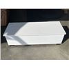 Image 1 : PAINTED WOODEN STORAGE CHEST/BOX, 50" X 19" X 15"