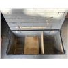 Image 2 : LARGE BLACK WOODEN CRATE, 4' X 2' X 20"