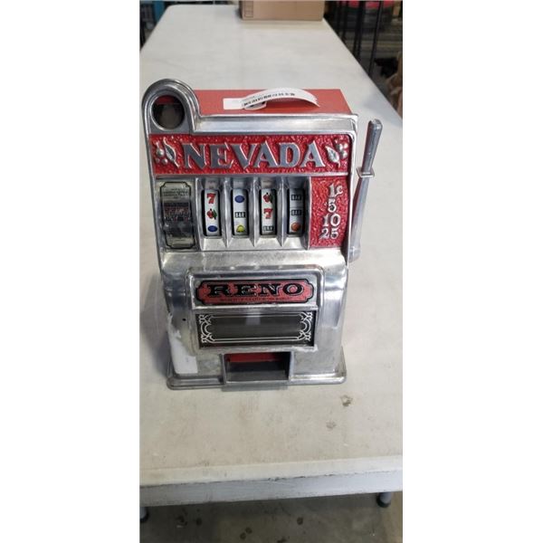 TABLE TOP NEVADA VINTAGE SLOT MACHINE