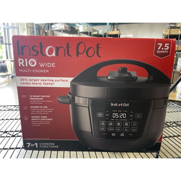INSTANT POT 7IN1 DUO WIDE BASE ELECTRIC PRESSURE COOKER - TESTED WORKING