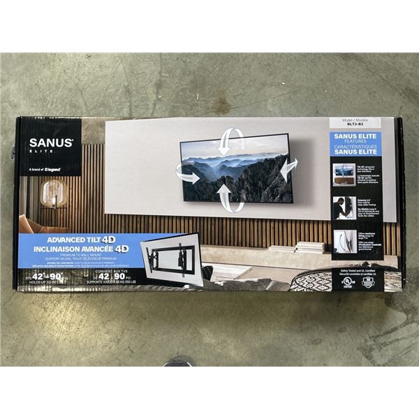 SANUS ADVANCED 42"-90" TILTING TV WALL MOUNT, RETAIL $219