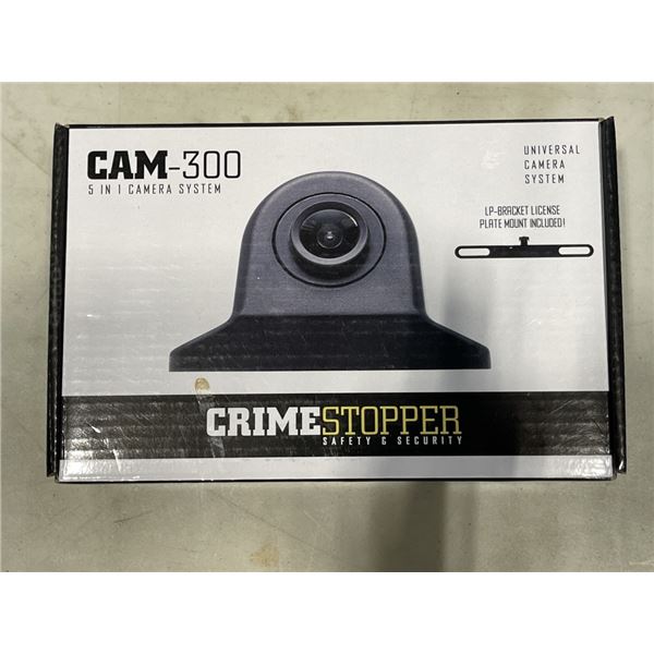 NEW CRIME STOPPERS CAM-300 5 IN 1 CAMERA SYSTEM, WITH LICENSE PLATE BRACKET