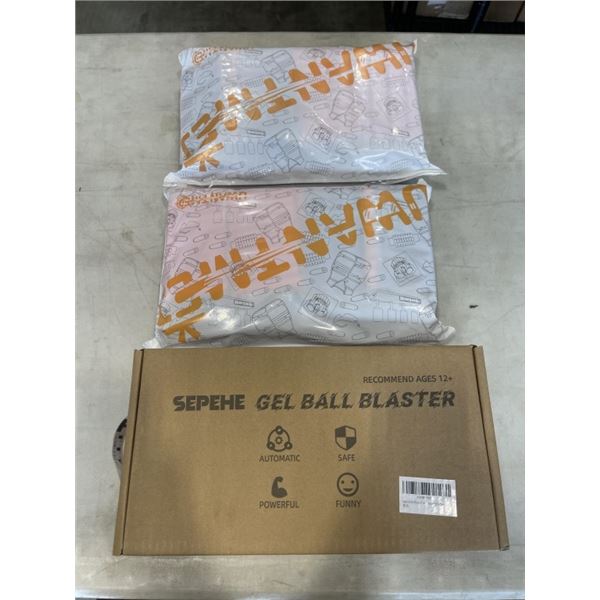 NEW GEL BLASTER, AND 2 KIDS TACTICAL VEST KITS, WITH FOAM BULLETS