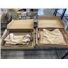Image 1 : 2 NEW 15" X 12" HANDMADE LEATHER TRAYS