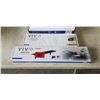 Image 2 : VIVO FLIP DOWN CEILING TV AND MONITOR MOUNT, DUAL VERTICAL MONITOR DESK MOUNT, MICRO GAP TV WALL MOU