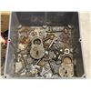 Image 2 : CONTAINER OF OLD KEYS, SOME PADLOCKS AND SKELETON KEYS