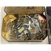 Image 3 : CONTAINER OF OLD KEYS, SOME PADLOCKS AND SKELETON KEYS