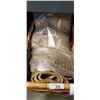 Image 1 : TWO SMALL JUTE AREA CARPETS AND WICKER BASKET