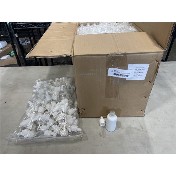 CASE OF NEW 50ML GLASS BOTTLES WITH DROPPER LIDS