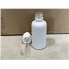 Image 2 : CASE OF NEW 50ML GLASS BOTTLES WITH DROPPER LIDS