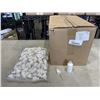 Image 1 : CASE OF NEW 50ML GLASS BOTTLES WITH DROPPER LIDS