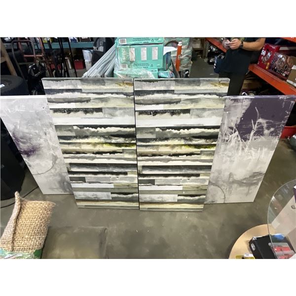 5 LARGE CANVAS PICTURES