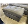 Image 2 : MODERN GREY FABRIC 2PC SECTIONAL SOFA WITH STORAGE AND OTTOMAN