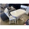 Image 1 : DROP SIDE DINETTE TABLE AND 2 ANTIQUE PAINTED SIDE CHAIRS