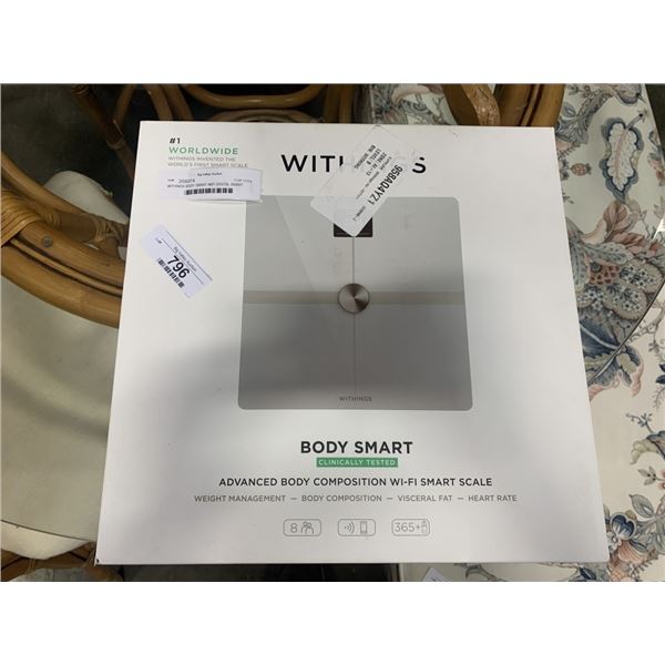 WITHINGS BODY SMART WIFI DIGITAL SMART SCALE - TESTED WORKING, RETAIL $149