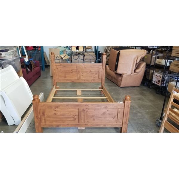 DYNAMIC FURNITURE QUEENSIZE BEDFRAME AND NIGHT STAND