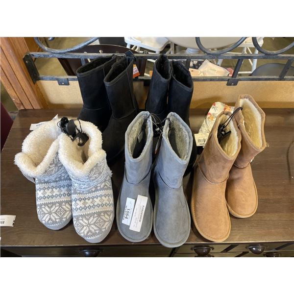 SIX PAIRS OF NEW SIZE 6 FOOTWEAR