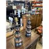 Image 1 : 2 VINTAGE TABLE LAMPS, NO SHADES