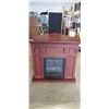 Image 1 : ELECTRIC FIREPLACE, WITH FOLD DOWN CORNER, WORKING
