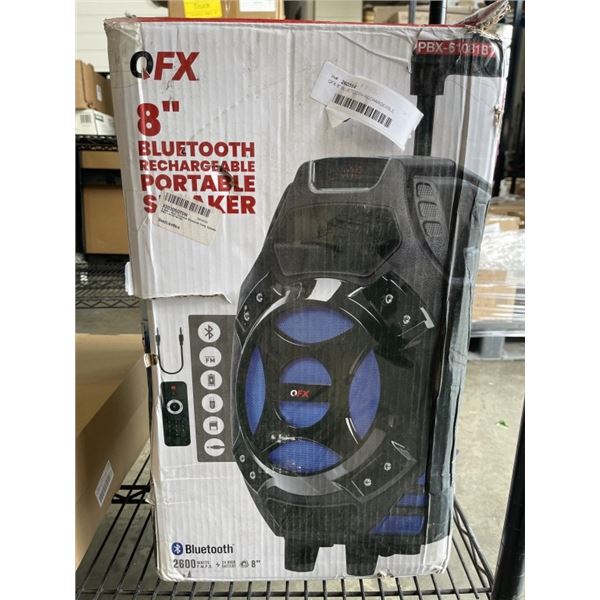 QFX 8  BLUETOOTH RECHARGEABLE PORTABLE SPEAKER