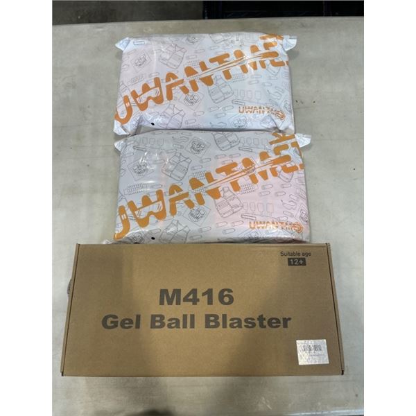 NEW GEL BLASTER, AND 2 KIDS TACTICAL VEST KITS, WITH FOAM BULLETS